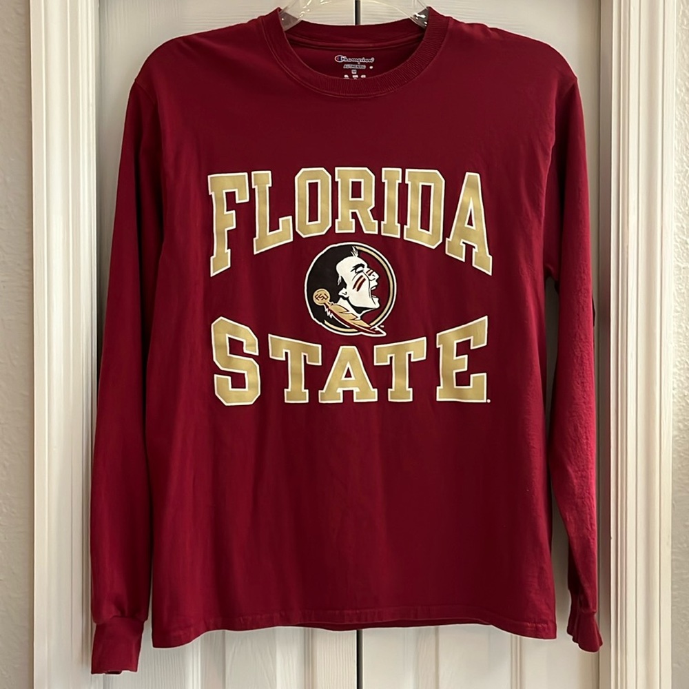 Florida State University long sleeve Champion T shirt- size medium